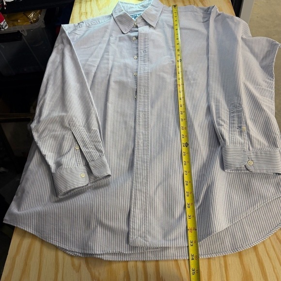 Ralph Lauren Blake Button Down Shirt Men's XL Blue White Stripe - Picture 3 of 6